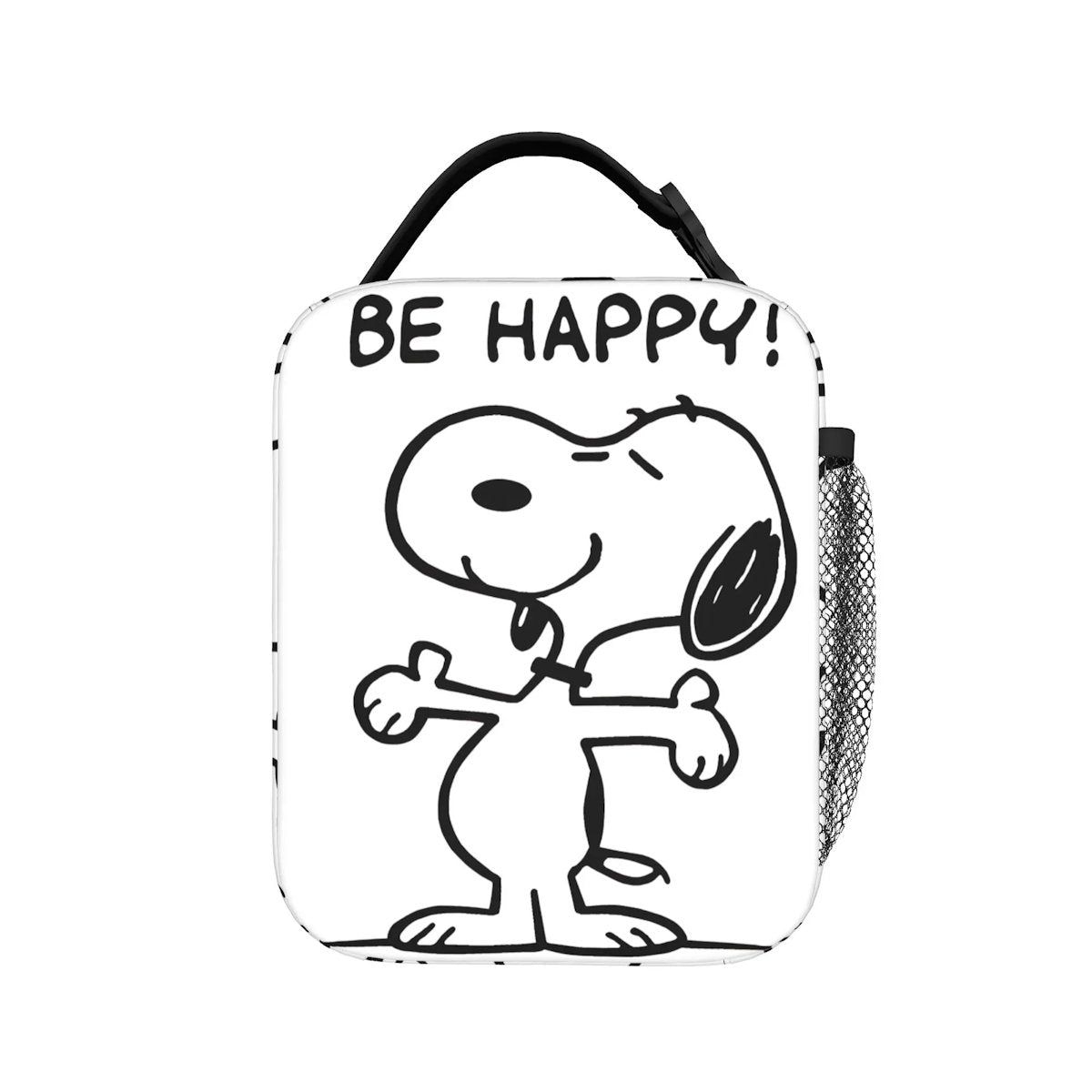 Snoopy Lunch Tote with Side Mesh Pocket - ChildAngle