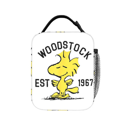 Snoopy Lunch Tote with Side Mesh Pocket - ChildAngle