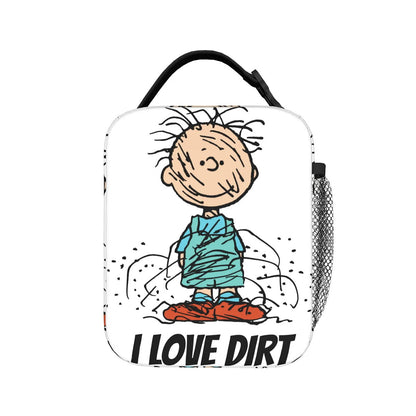Snoopy Lunch Tote with Side Mesh Pocket - ChildAngle