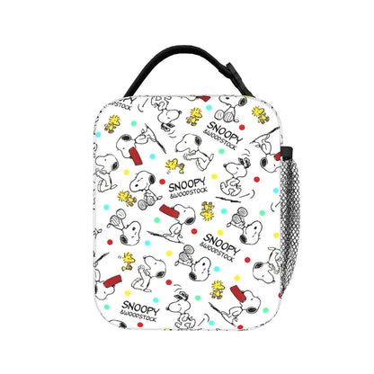 Snoopy Lunch Tote with Side Mesh Pocket - ChildAngle