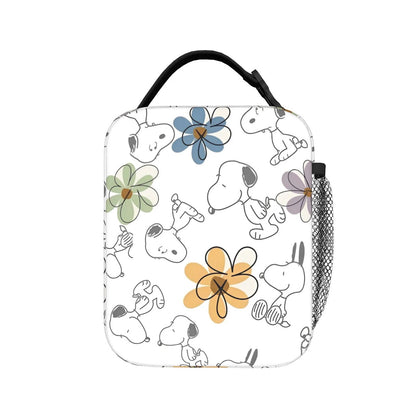 Snoopy Lunch Tote with Side Mesh Pocket - ChildAngle