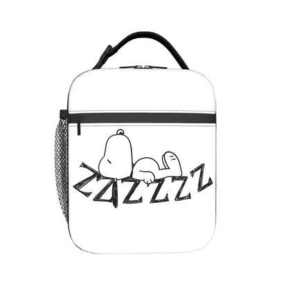 Snoopy Lunch Tote with Side Mesh Pocket - ChildAngle
