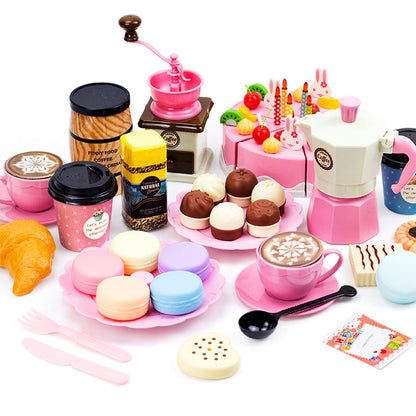 82PCS Pretend Play Coffee & Dessert Afternoon Tea Set for Kids - ChildAngle