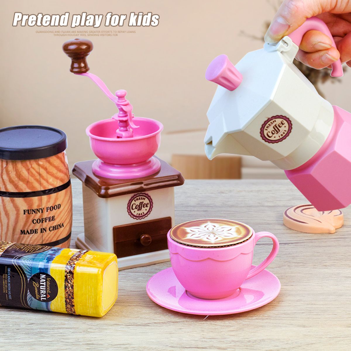 82PCS Pretend Play Coffee & Dessert Afternoon Tea Set for Kids - ChildAngle