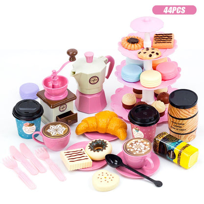 82PCS Pretend Play Coffee & Dessert Afternoon Tea Set for Kids - ChildAngle