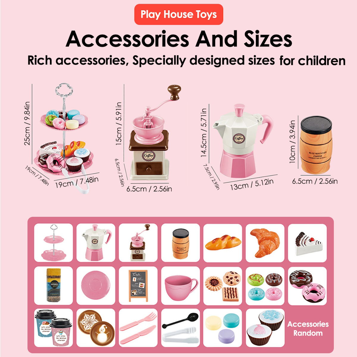 82PCS Pretend Play Coffee & Dessert Afternoon Tea Set for Kids - ChildAngle