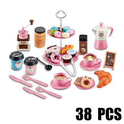 82PCS Pretend Play Coffee & Dessert Afternoon Tea Set for Kids - ChildAngle