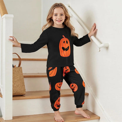 Halloween Family Matching Pajamas Pumpkin Sleepwear Family Look Pyjamas - ChildAngle