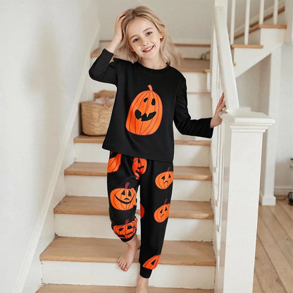 Halloween Family Matching Pajamas Pumpkin Sleepwear Family Look Pyjamas - ChildAngle