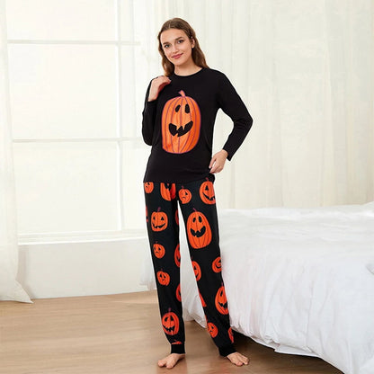 Halloween Family Matching Pajamas Pumpkin Sleepwear Family Look Pyjamas - ChildAngle