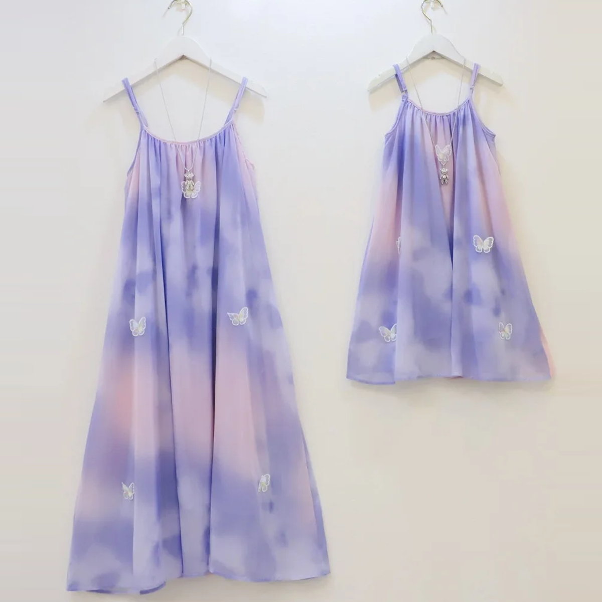 Tie Dye Mommy and Me Matching Dress Strap Dress - ChildAngle