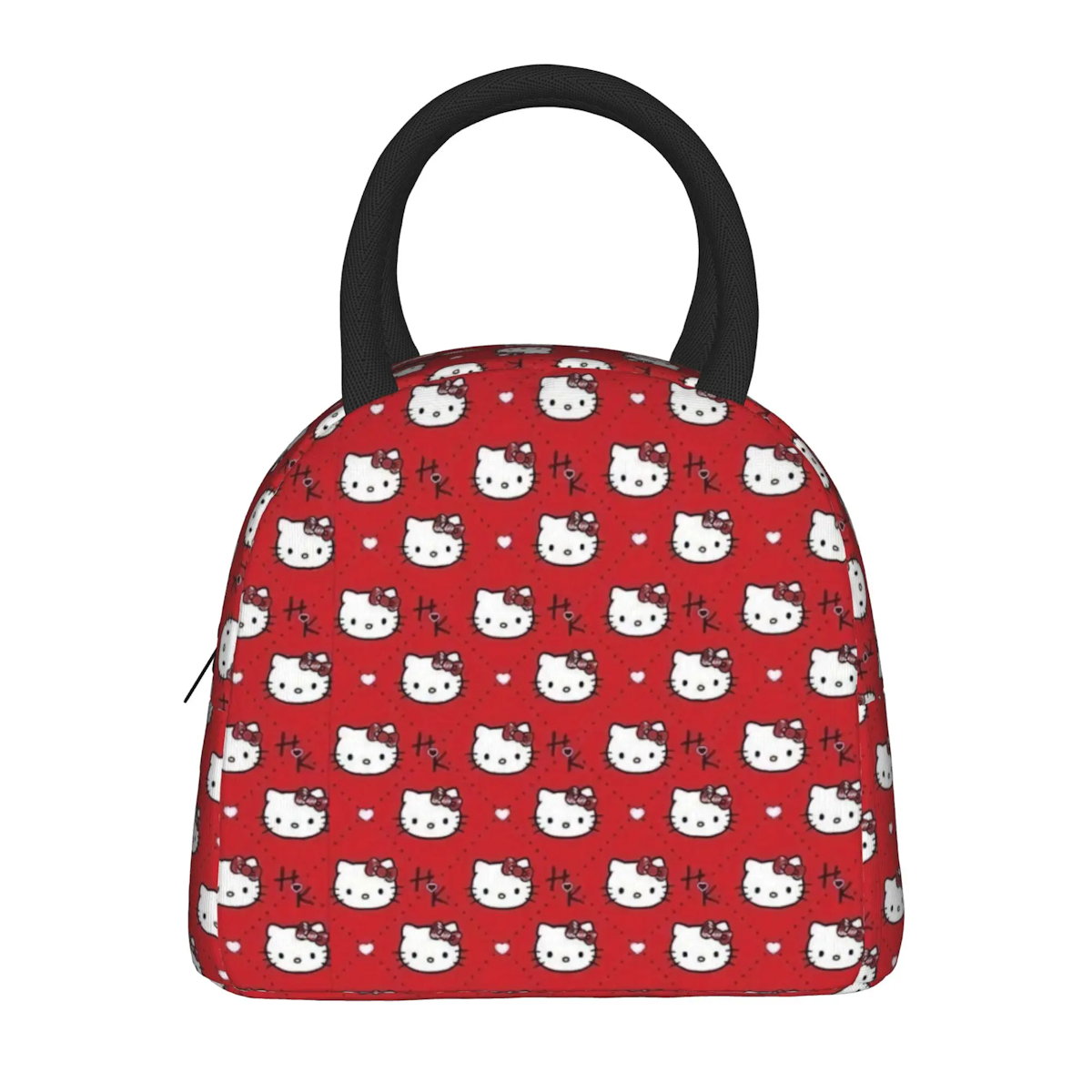 Red Hello Kitty Lunch Bags Portable Insulated School Lunch Bags - ChildAngle