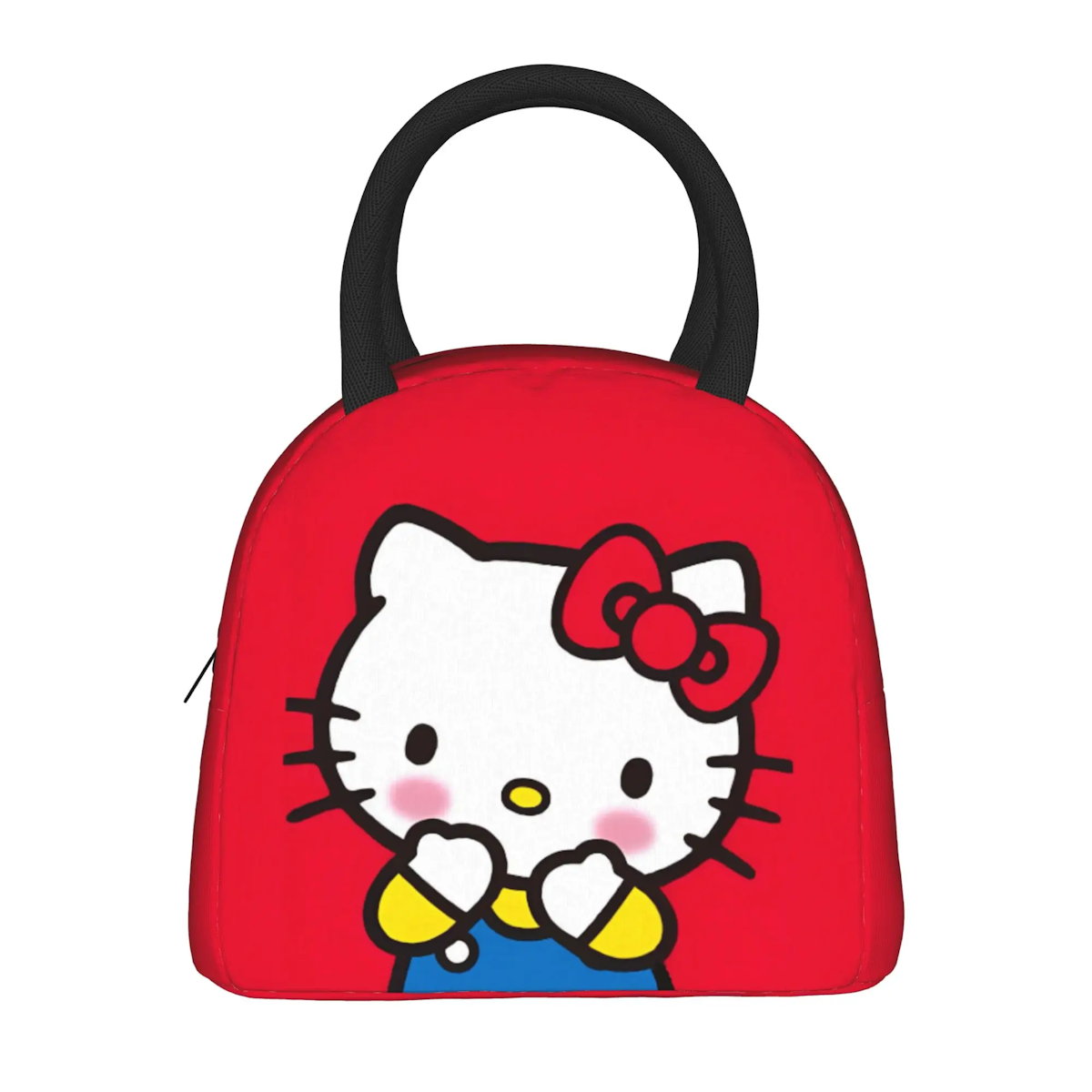 Red Hello Kitty Lunch Bags Portable Insulated School Lunch Bags - ChildAngle