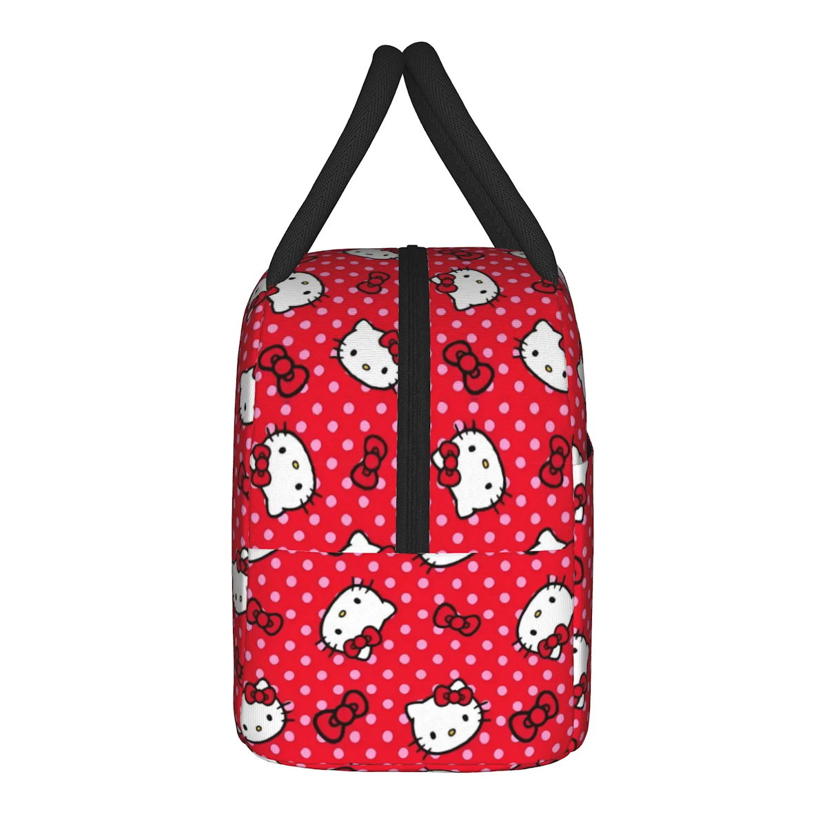 Red Hello Kitty Lunch Bags Portable Insulated School Lunch Bags - ChildAngle