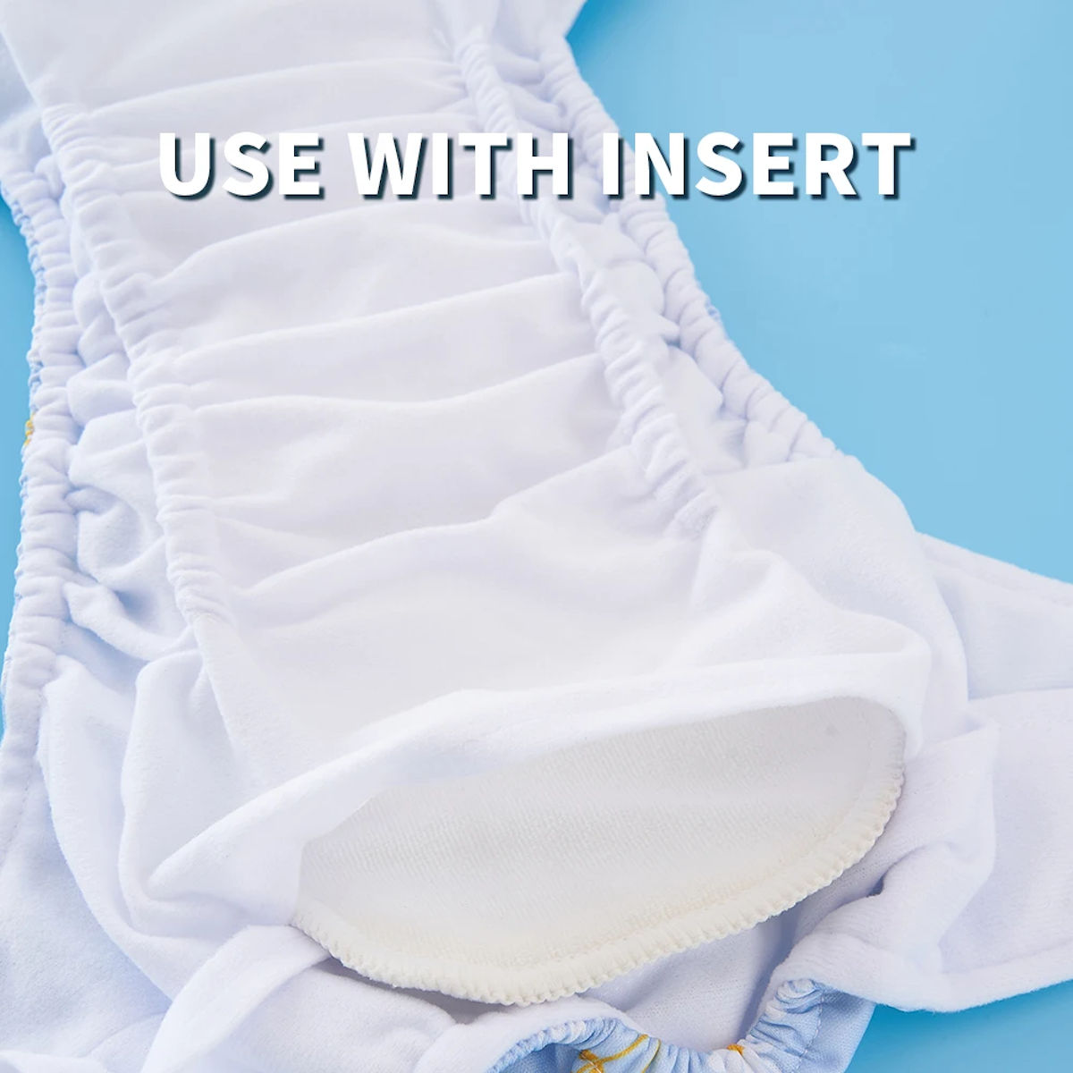 4 Pack Cloth Diaper Reusable Nappy 3-15KG Baby Orange Fox