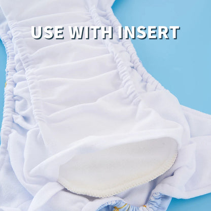 4 Pack Cloth Diaper Reusable Nappy 3-15KG Baby Orange Fox