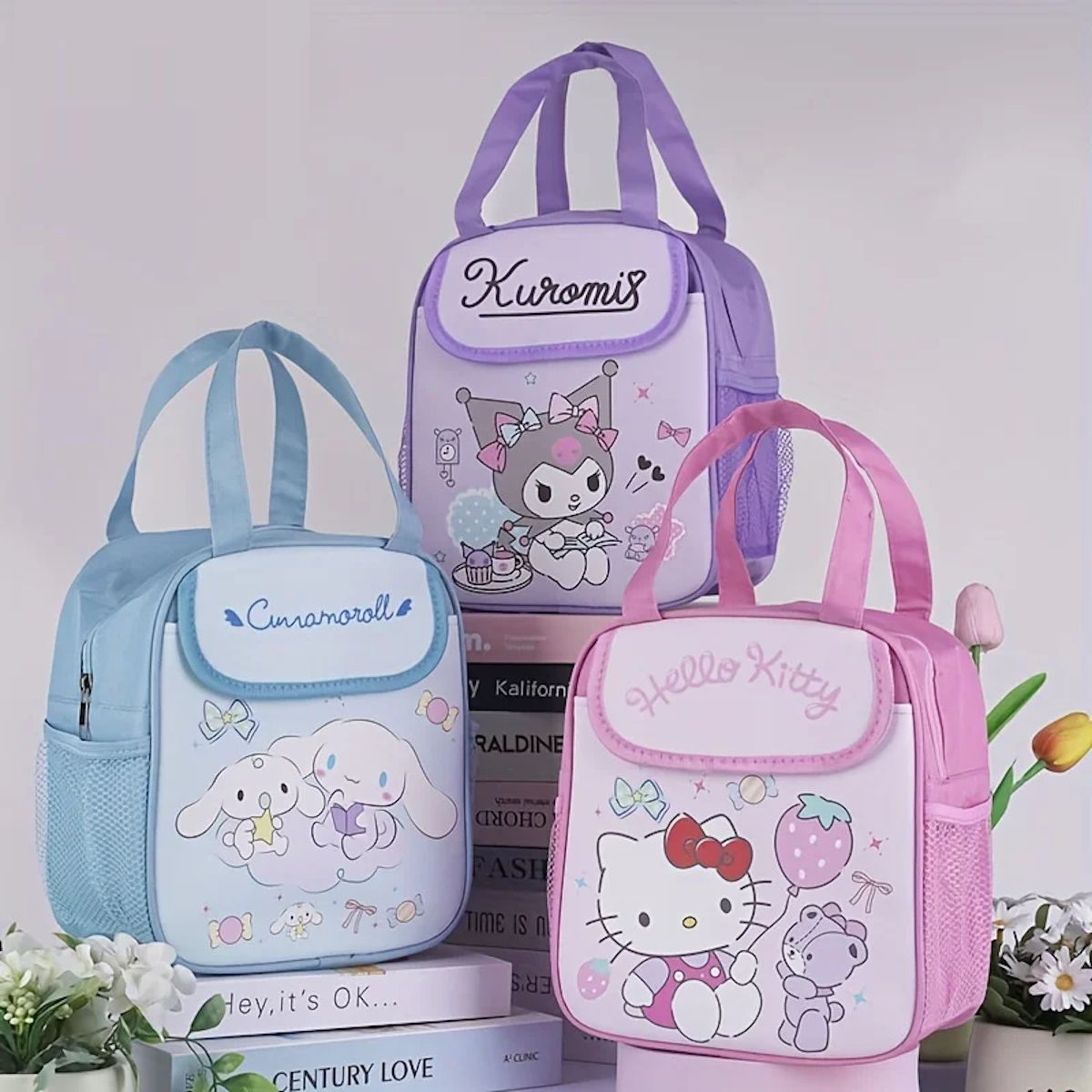 Sanrio Lunch Bag Tote Portable Insulated Lunch Tote for School Kids