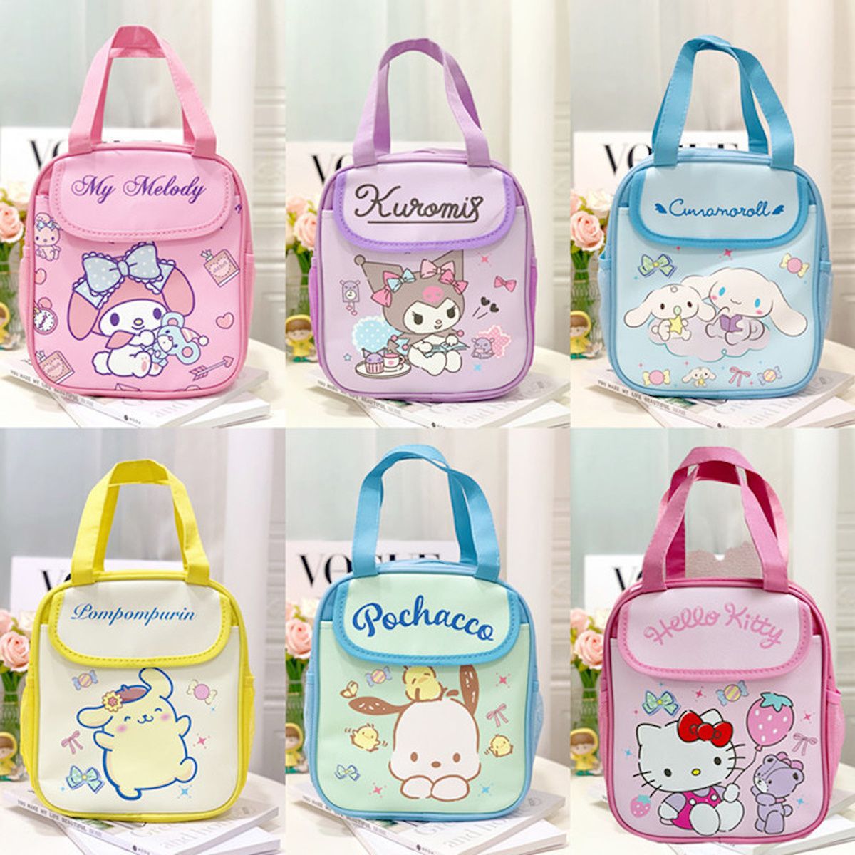 Sanrio Lunch Bag Tote Portable Insulated Lunch Tote for School Kids