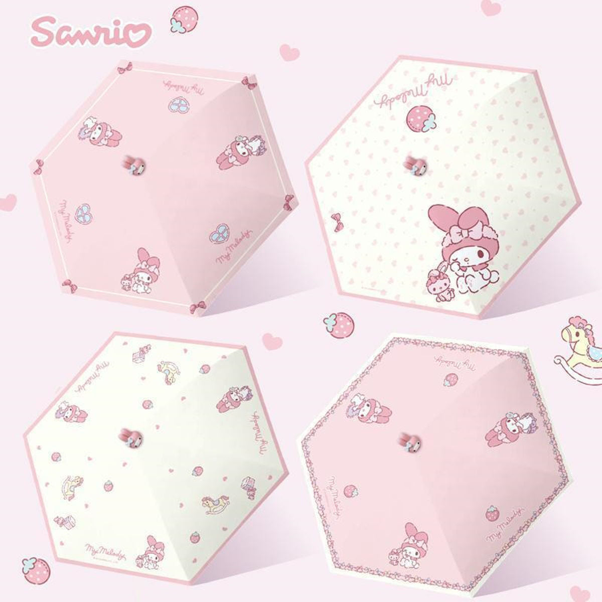 Kids My Melody Umbrella Automatic Folding Umbrella for Children - ChildAngle