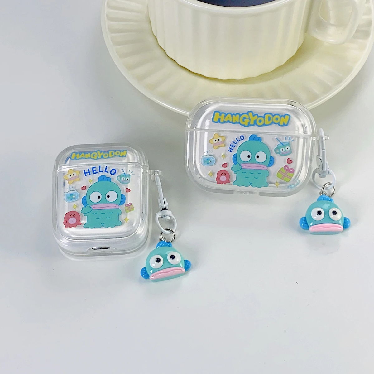 AirPods Pro 3 AirPods 4 Transparent Kawaii AirPod Case Sanrio AirPods Case With pendant