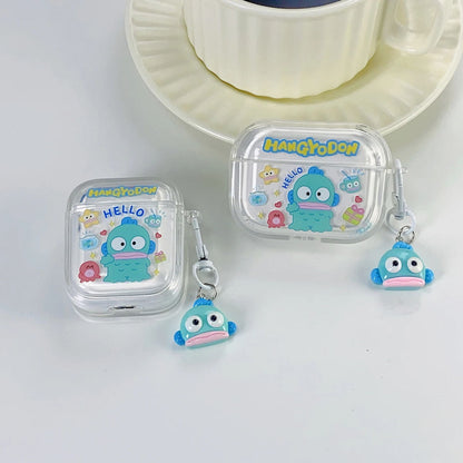 AirPods Pro 3 AirPods 4 Transparent Kawaii AirPod Case Sanrio AirPods Case With pendant