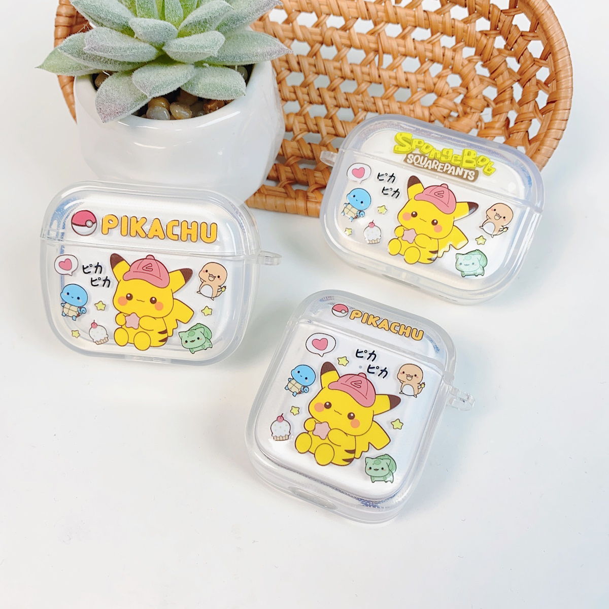AirPods Pro 3 AirPods 4 Transparent Kawaii AirPod Case Sanrio AirPods Case With pendant