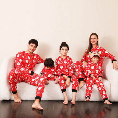 Santa Claus Family Matching Christmas PJS Onesie Pyjamas Pajama Set - ChildAngle