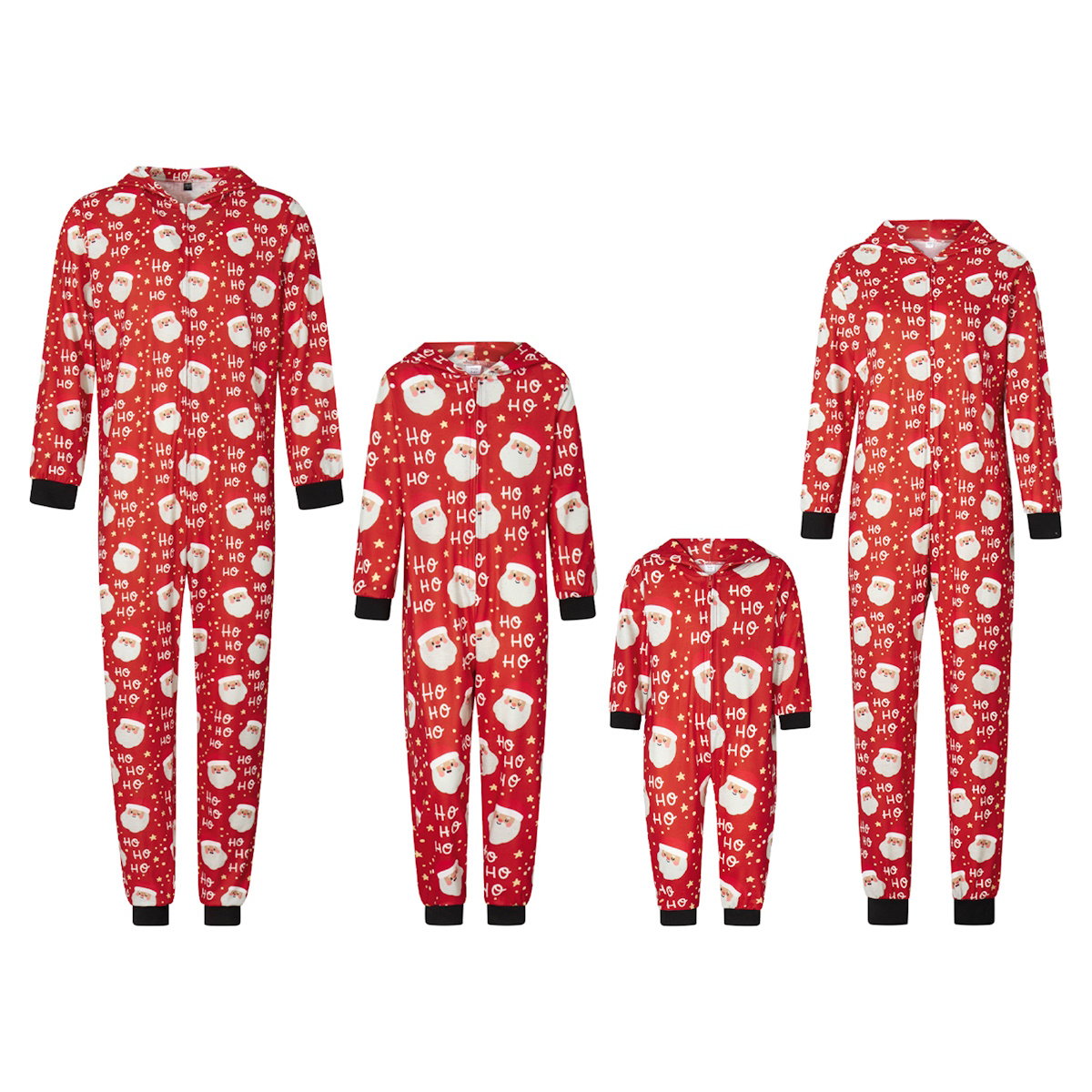 Santa Claus Family Matching Christmas PJS Onesie Pyjamas Pajama Set - ChildAngle