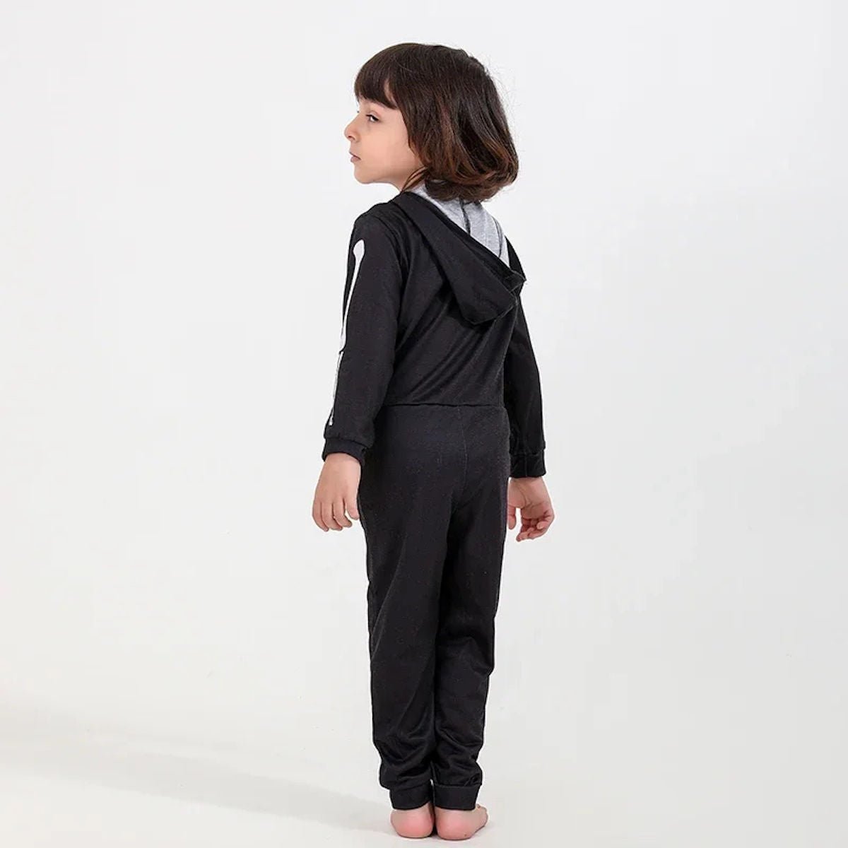 Halloween Family Matching Pajamas Hooded Skeleton Print Sleepwear Pyjamas - ChildAngle