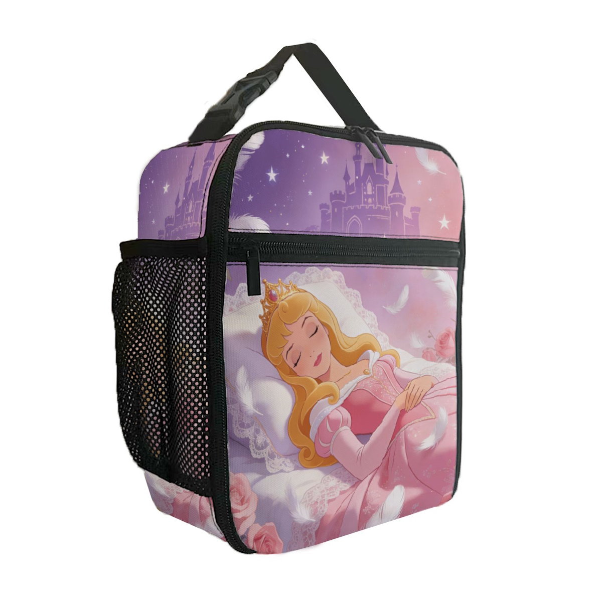 Sleeping Beauty Aurora Lunch Bag Portable Lunch Tote - ChildAngle
