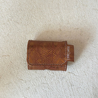 Colored Snake Skin Leather AirPods cases - ChildAngle