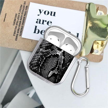 Snake Skin Print TPU AirPods Case - ChildAngle Animal Print AirPods Case