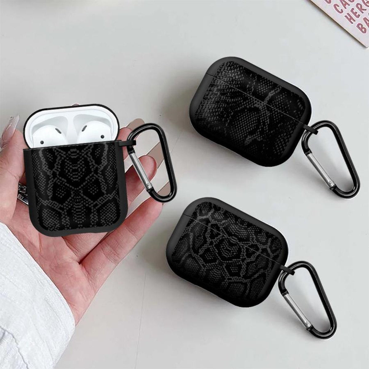 Snake Skin Print TPU AirPods Case - ChildAngle Animal Print AirPods Case