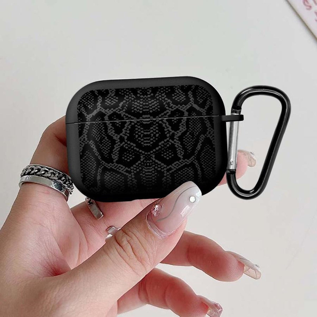 Snake Skin Print TPU AirPods Case - ChildAngle Animal Print AirPods Case