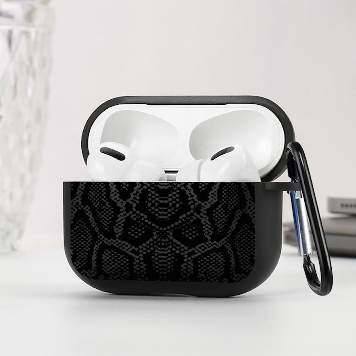 Snake Skin Print TPU AirPods Case - ChildAngle Animal Print AirPods Case