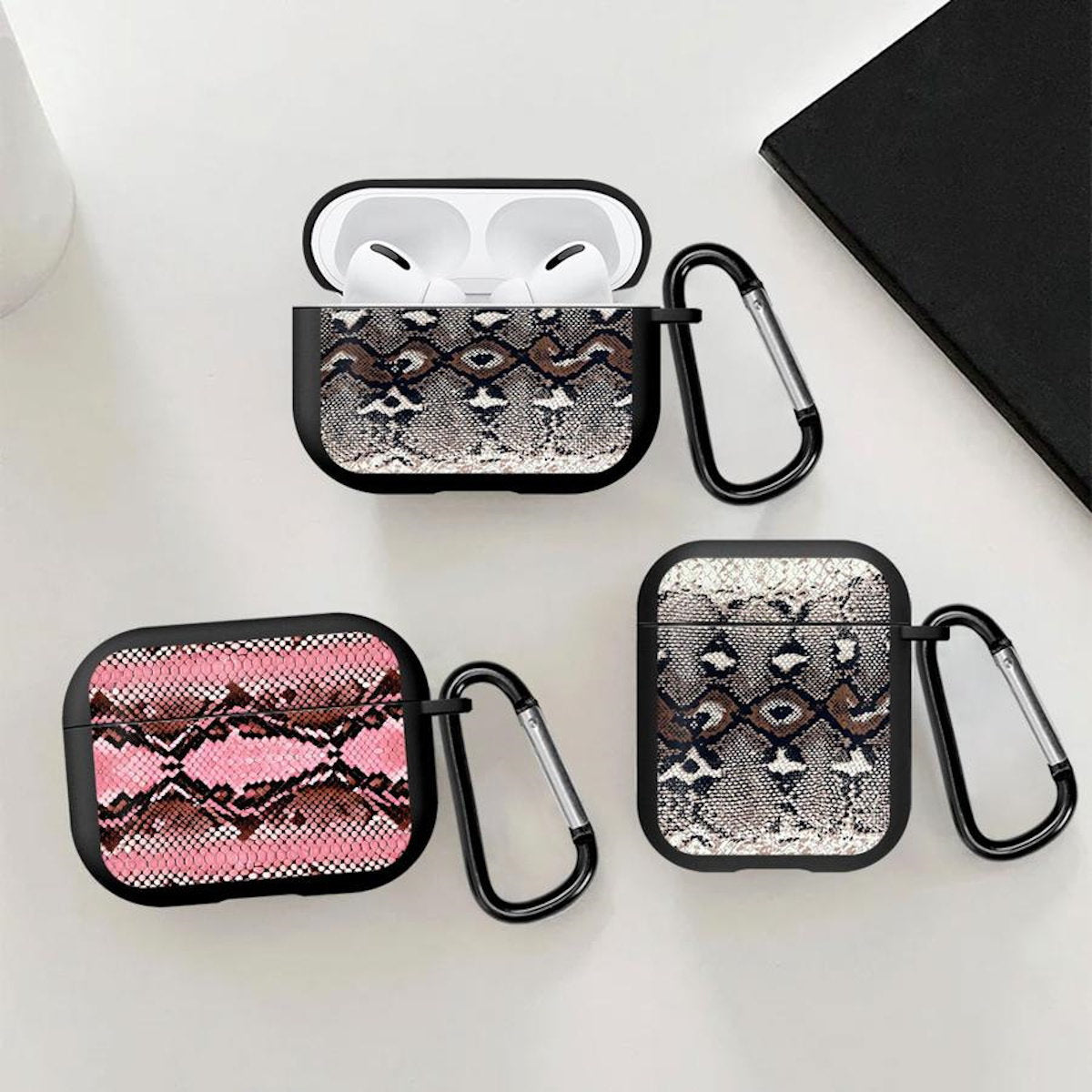 Snake Skin Print TPU AirPods Case - ChildAngle Animal Print AirPods Case