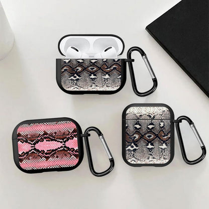 Snake Skin Print TPU AirPods Case - ChildAngle Animal Print AirPods Case