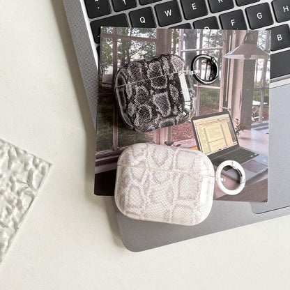 Snake Skin Print TPU AirPods Case - ChildAngle Animal Print AirPods Case