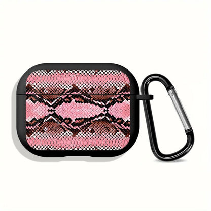 Snake Skin Print TPU AirPods Case - ChildAngle Animal Print AirPods Case