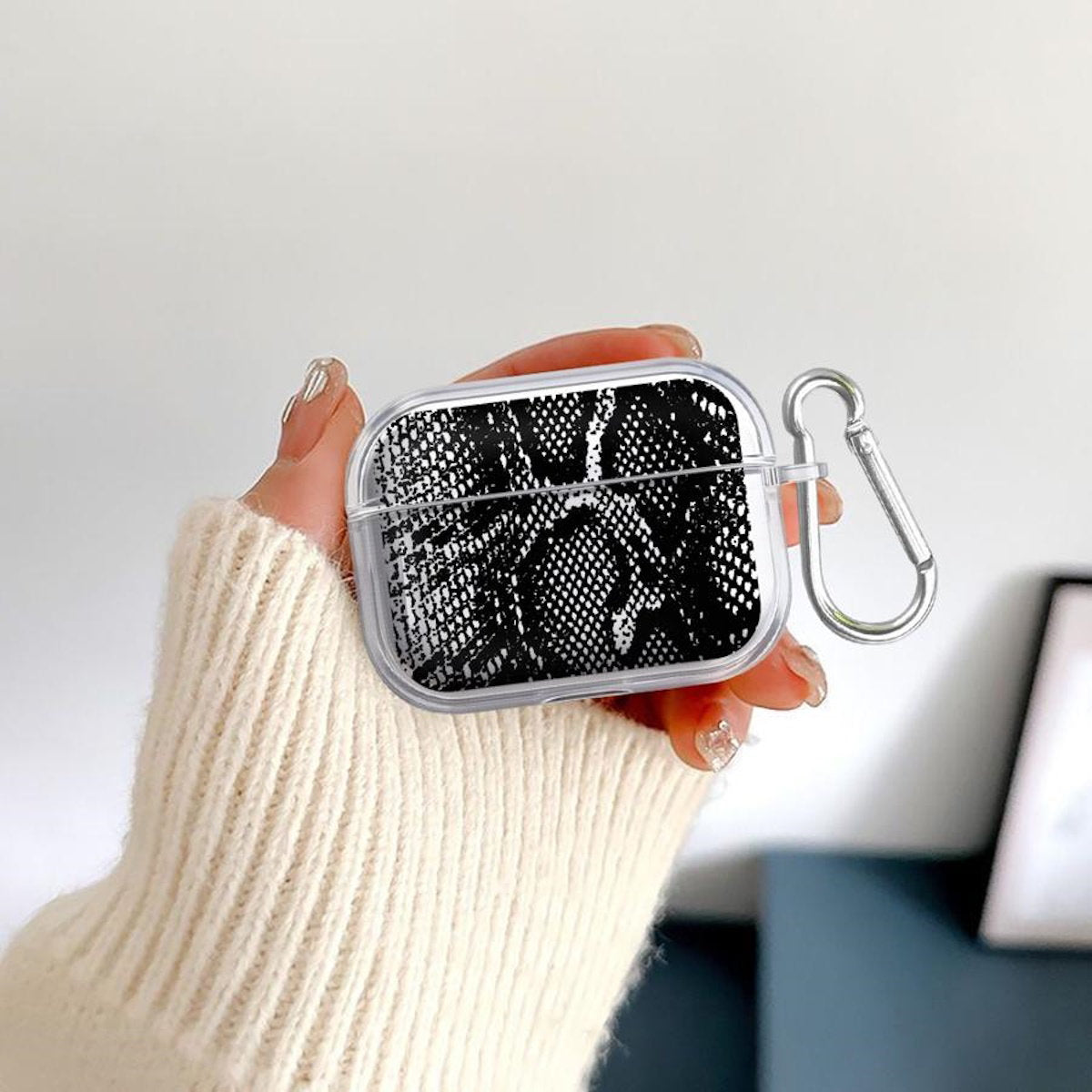 Snake Skin Print TPU AirPods Case - ChildAngle Animal Print AirPods Case