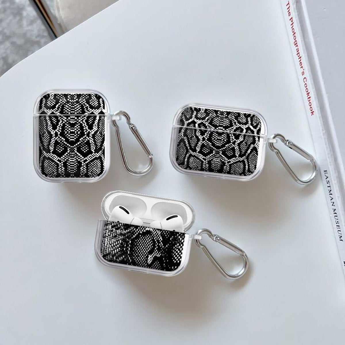 Snake Skin Print TPU AirPods Case - ChildAngle Animal Print AirPods Case