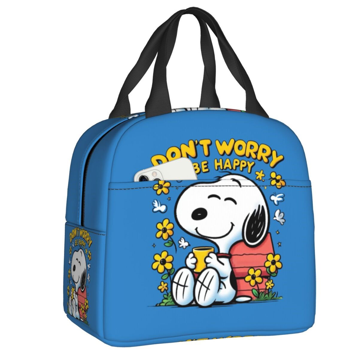 Snoopy Lunch Bag Picnic Portable Lunch Bag Tote for School - ChildAngle