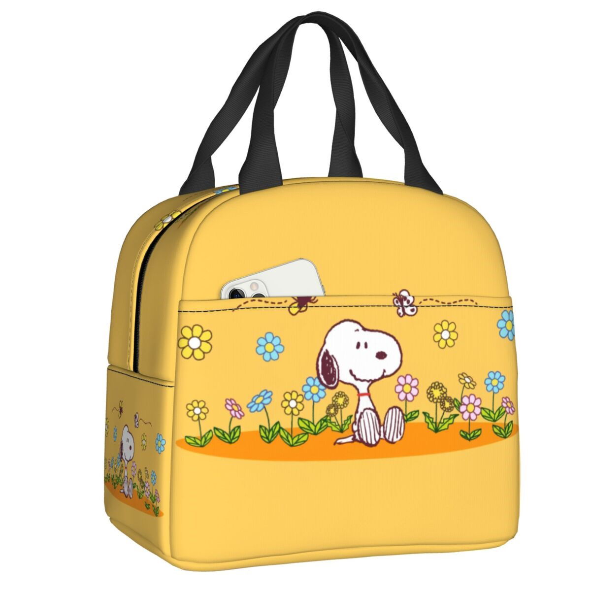 Snoopy Lunch Bag Picnic Portable Lunch Bag Tote for School - ChildAngle