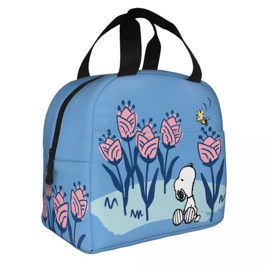 Snoopy Lunch Bag Picnic Portable Lunch Bag Tote for School - ChildAngle