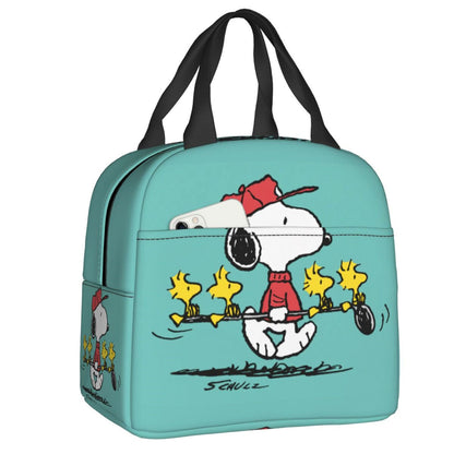 Snoopy Lunch Bag Picnic Portable Lunch Bag Tote for School - ChildAngle