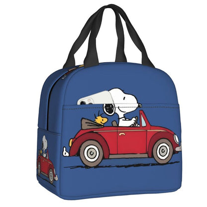 Snoopy Lunch Bag Picnic Portable Lunch Bag Tote for School - ChildAngle
