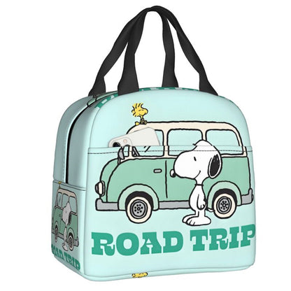 Snoopy Lunch Bag Picnic Portable Lunch Bag Tote for School - ChildAngle