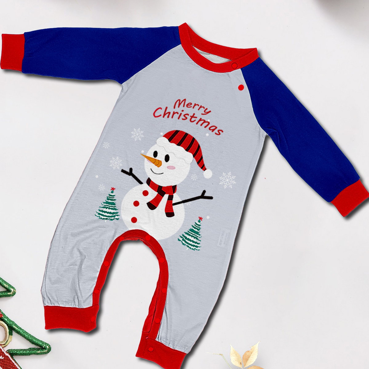 Christmas Family Matching Pajamas Sets Merry Christmas Snowman Pants - ChildAngle