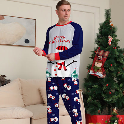 Christmas Family Matching Pajamas Sets Merry Christmas Snowman Pants - ChildAngle