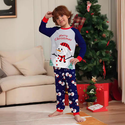 Christmas Family Matching Pajamas Sets Merry Christmas Snowman Pants - ChildAngle